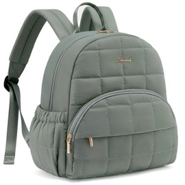 LOVEVOOK Small Backpack Purse for Women, Mini Puffer Backpack, Lightweight Quilted Casual Daypack with Anti-theft Pocket