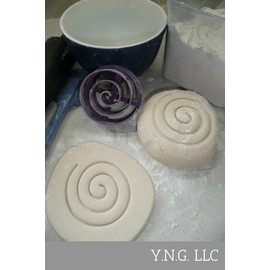 MINI SIZE SWIRL DESIGN PATTERN CONCHA COOKIE CUTTER MEXICAN SWEET BREAD STAMP MADE IN USA PR4885