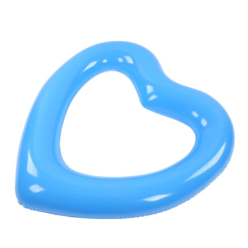 Heart Shaped Swimming Circle 120cm Thick Tear Resistant PVC Material