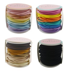 4 Packs (192 Pieces) Elastic Hair Ties for Women, 3mm Hair Bands for Thick or Thin Hair, No Damage Elastic Hair Accessories for Girls and Women (Color B)