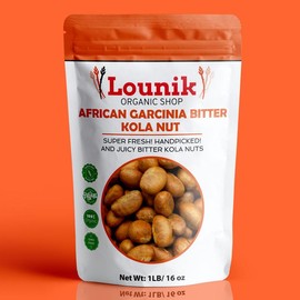 Lounik Bitter Kola Nut Garcinia Bitter Kola Cola - 16 oz/ 450grams, Natural Energy Lift - Protein