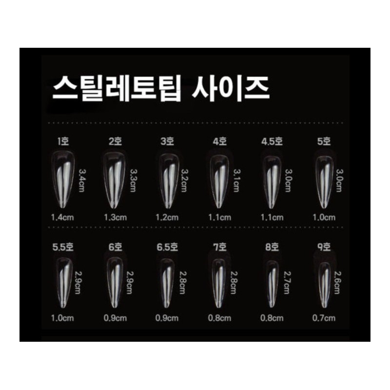 Gothic Goth Nail Tips / 고딕 고스 네일팁
