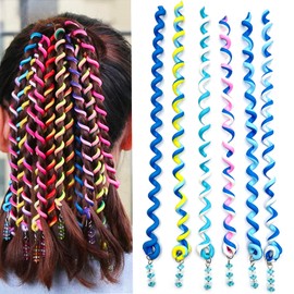 ZEVONDA Women Girl Hair Braider - Hair Styling Twister Clip Elastic Hair Rope Hair Braiders Tool Hair DIY Accessories 6 PCS/Set