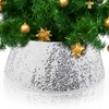 Christmas Tree Collar, Glitter Sequin Tree Skirt Christmas Tree Ring