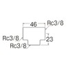 SANEI Pipe Fittings Stainless Steel Cheese Nominal 10