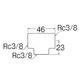 SANEI Pipe Fittings Stainless Steel Cheese Nominal 10