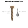 CAMO 1/4" Multi-Purpose Hex Head Structural Screw - 1-1/2" x