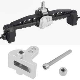 Micro Traders RC Car Rear Upper Link Riser Compatible with Axial SCX10 III AR45P 1/10 RC Crawler LCG Chassis DIY (Silver)