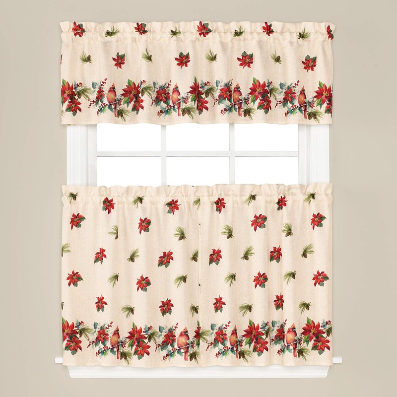 SKL HOME by Saturday Knight Ltd. Holiday Elegance Tier Curtain