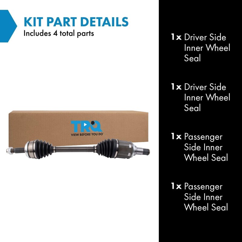 TRQ Front Left CV Axle Shaft Assembly Driver Side Compatible