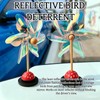 3 Pack Car Mirror Pinwheel, Reflective Windmill Decoration
