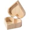 6 Piece Small Wooden Box Unfinished Wooden Treasure Box with