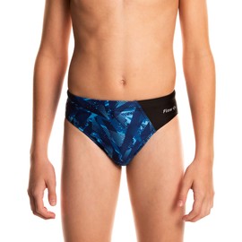 Flow Splice - Pantalones de baño para niños, estilo breve para practicar natación y competición en traje de talla 21 a 32, Ultramarino, 32