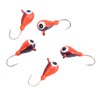5 PCS Ice Fishing Jigs Kit Winter Fishing Perch Hooks