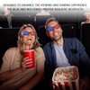 XMNIVATE 4 Pieces 3D Tv Glasses, Red And Blue 3D