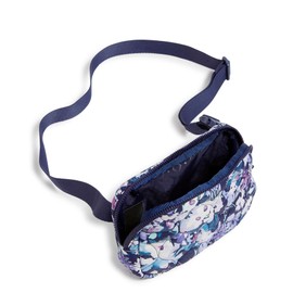Vera Bradley Featherweight Small Belt Bag Sling Crossbody, Artist's Garden Purple