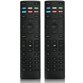 Pack of 2 Universal Replace Remote Control XRT136 fit for Vizio TV PX65-G1 PX75-G1 D24F-F1 D32f-F1 D39f-F1 D39f-F0 D40f-F1 D43f-F1 D43f-F2 D48f-F0 D50f-F1 D43-F1 D50-F1 D55-F2 D60-F3 D65-F1 E43-E2