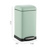 happimess HPM1012I Betty Retro Mini 3.2-Gallon Step-Open Trash Can, Fingerprint