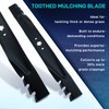 2 Pack 942-04290-X 46'' Toothed Mulching Blade for MTD Cub