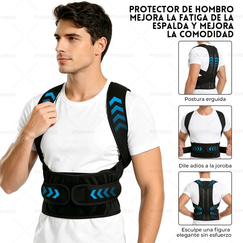 Corrector Postura Espalda Para Hombre Y Mujer Ajustable Faja