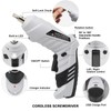 MQFORU Cordless Screwdriver, 47 in 1 Electric Screwdriver, Rechargeable 3.6V