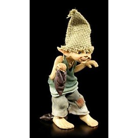 Cute Pixie Goblin Figurine Barefoot - Pssssst! | Gnome Gnome Funny