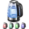 Electric Kettle, Aiheal Glass Kettle Temperature Control With 5 Colors