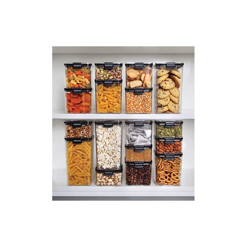 Sistema Ultra Collection Square Food Storage Container, 23.6 oz./0.7 L,