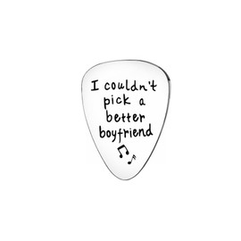 Christmas Valentines Boyfriend Gifts from Girlfriend, I Couldn't Pick A Better Boyfriend Guitar Pick Anniversary Valentines Day Gifts for BF Gift Ideas