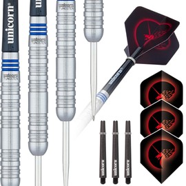 Unicorn Steel Tip Darts Set | Core Tungsten Barrels| Style 1| 26 g