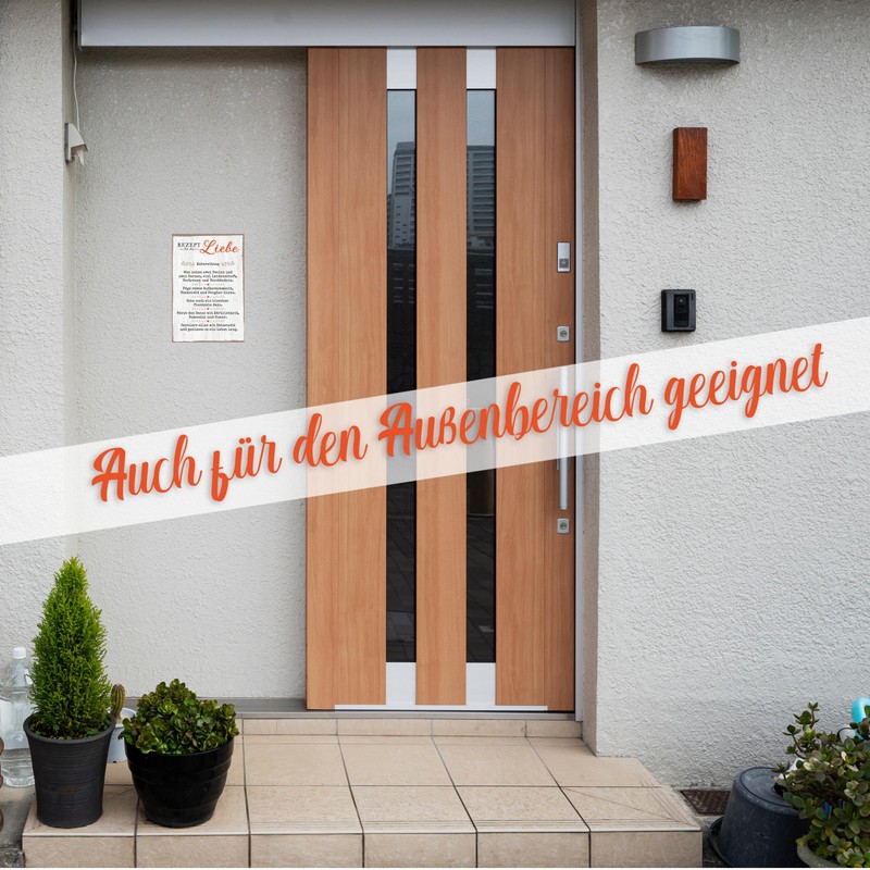 Recipe for Love - Home Sign with Quote as Gift