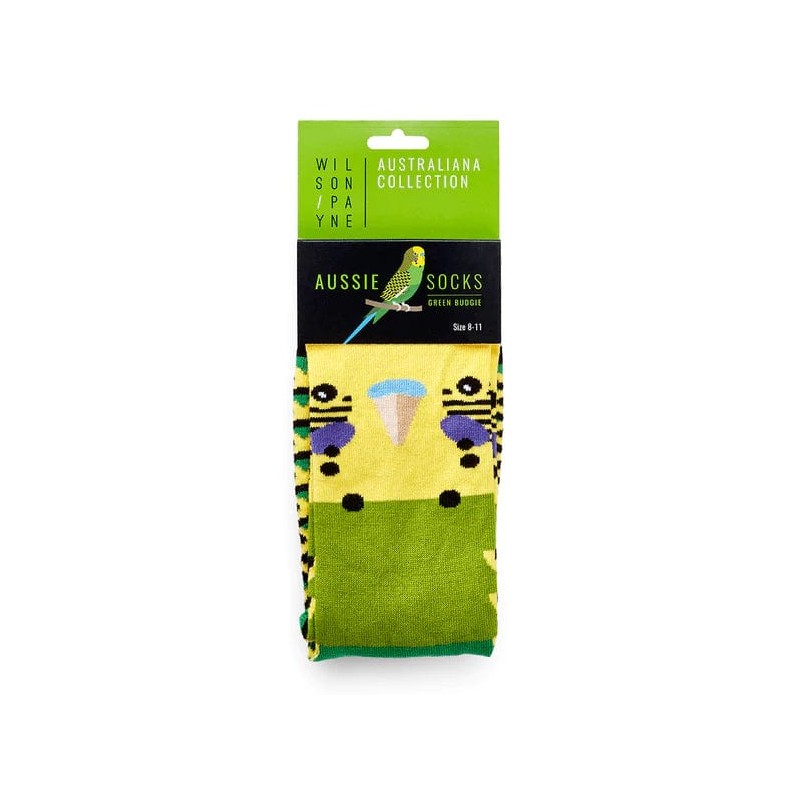 Wilson Payne Down Under Socks - Green Budgie, 2-8
