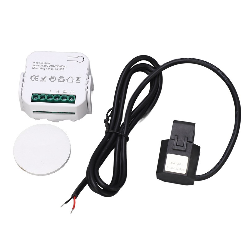 WiFi Energy Monitor Single Phase Smart Electricity Meter with Clamp