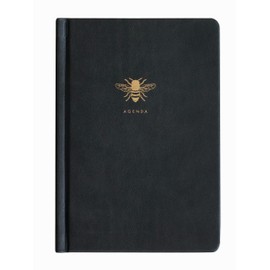 Sky + Miller - Black & Gold Leatherette Bumblebee Agenda Planner