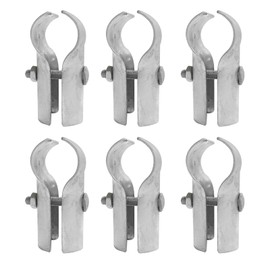 Chain Link Fence End Rail T Clamps,Panel T Clamps for 1-3/8" OD Pipe, fence bracket for "T" Clamps Into Pipe Fence Reinforcement, Bolts & Nuts Included