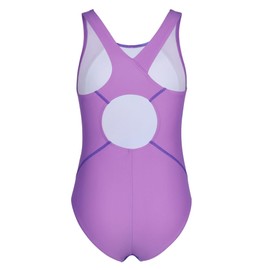 beautyin Einteiliger Badeanzug für Mädchen, Größe 7–16, athletischer Racerback-Badeanzug, Violett, 15-16 Jahre
