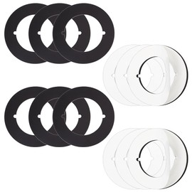 OLYCRAFT 3 Sets Black Deadbolt Reinforcement Plate 54.5mm ID 89mm OD Deadbolt Repair Round Plate Scar Plate Door Knob Plates Round Version for Door Knob Prevent Door Lock Loose