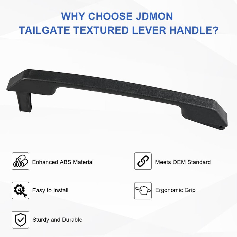 JDMON Replacement for Tailgate Liftgate Handle Exterior Textured Lever Hummer