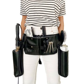 Professional Hair Stylist & Hairdresser Working Belt: Efficient Tool Organization & Workflow Enhancement with Thermal Pocket for Curling Irons Hair Dryers, & Hairspray - Ideal for On-the-Go Stylists