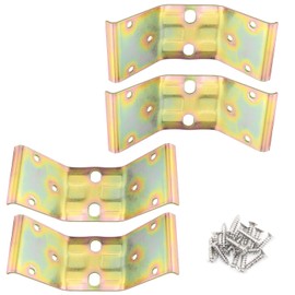 ITROLLE 4PCS Table Leg Corner Bracket Kerf Mount Corner Bracket Surface Mount Corner Bracket for Table Aprons, Rickety Bench Legs, Dining Table Legs, Repair Desks