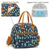 FlowFly Insulated Lunch Bag With Shoulder Strap for Women, Men,