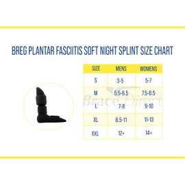 Breg Plantar Fasciitis Soft Night Splint (Large)