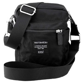 Marimekko 026992 CASH & CARRY Polyester Sacoche Pochette Shoulder Bag Crossbody Shoulder Bag, Black