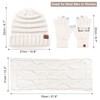 MAYLISACC - Gorros de invierno para mujer, 3 piezas, de