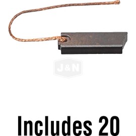 J&N Electric 12V Alternator Brush for Denso, Arrowhead, St. Mary's Carbon FA161