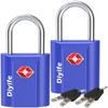 TSA Luggage Locks with Keys, [2 Pack] Diyife Security Suitcase