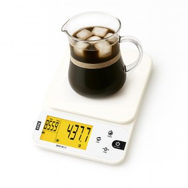 Polit Brewly Coffee Scale with Timer — 0.1g/0.5g/1g Triple-Range Precision Espresso & Pour-Over Scale, USB-C/Battery Powered, Milk/Water ml Modes, Ultra-Slim Travel Coffee Scale Home & Café Brewing