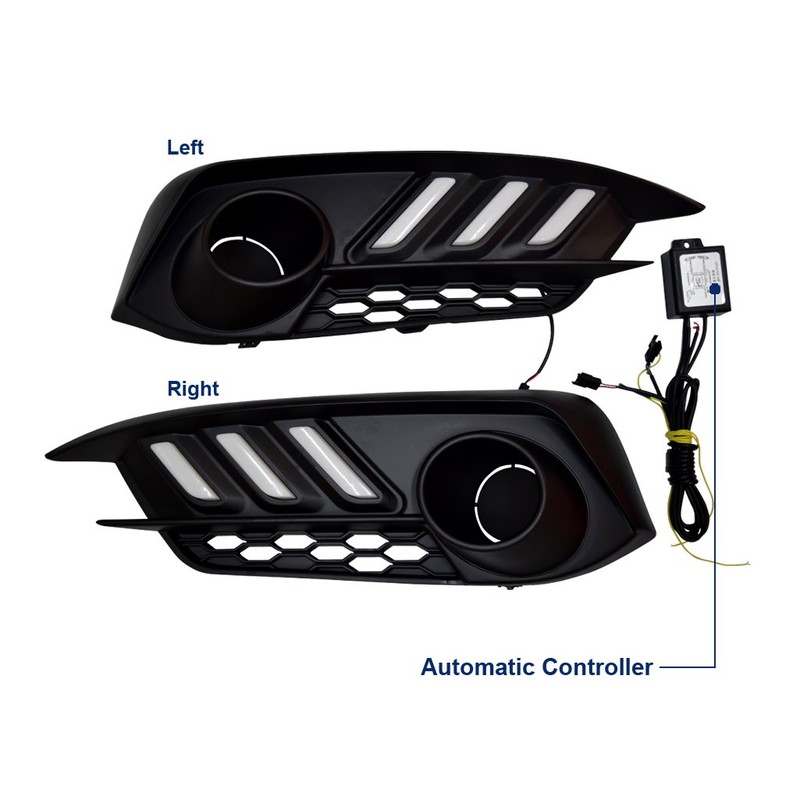 Allinoneparts LED Daytime Running Light Driving Lamps Replacement for 2016-2018