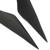 Front Headlight Eyelid Carbon Fiber Headlight Eyebrow Cover Replacement for