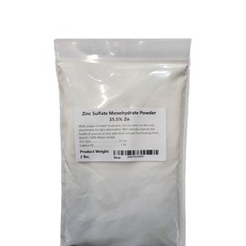 M.M BASICS Zinc Sulphate-Water Soluble Zinc Sulfate Monohydrate Powder 35.5%, (2 lb.)